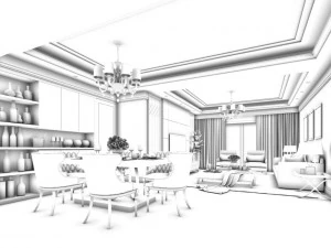 family - kitchen - restaurant 466 3D Model