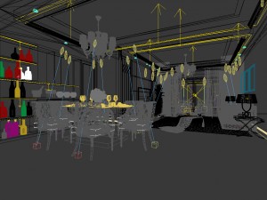 family - kitchen - restaurant 466 3D Model