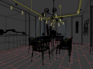 family - kitchen - restaurant 467 3D Модель
