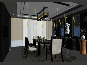 family - kitchen - restaurant 471 3D Model
