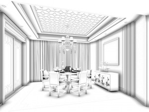 family - kitchen - restaurant 473 3D Model