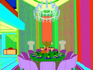 family - kitchen - restaurant 474 3D-Modell