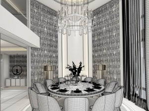 family - kitchen - restaurant 474 3D-Modell