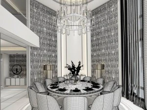 family - kitchen - restaurant 474 3D Model