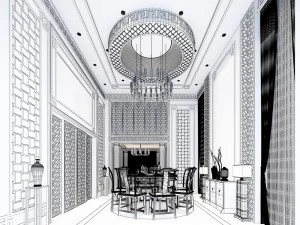 family - kitchen - restaurant 475 3D Model