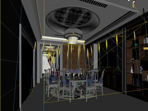 family - kitchen - restaurant 476 3D Модель