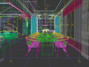 family - kitchen - restaurant 479 3D Model