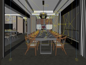 family - kitchen - restaurant 479 3D Model