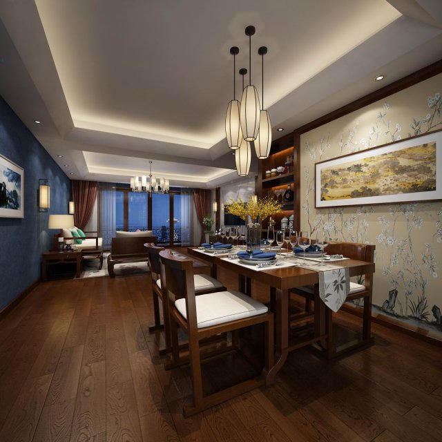family - kitchen - restaurant 480 3Dモデル .c4d .max .obj .3ds .fbx .stl .blend 