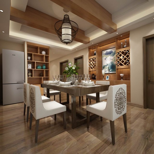 family - kitchen - restaurant 488 3D मॉडल .c4d .max .obj .3ds .fbx .stl .blend 