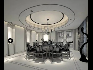 family - kitchen - restaurant 489 3D Model
