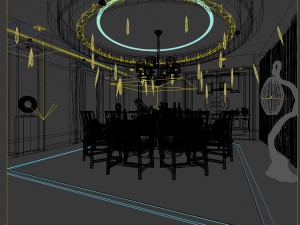 family - kitchen - restaurant 489 3D Model