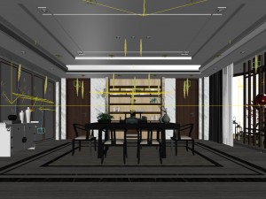 family - kitchen - restaurant 491 Modelo 3D