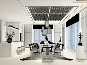 family - kitchen - restaurant 492 3Dモデル