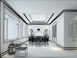 family - kitchen - restaurant 493 3D Model