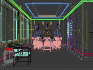 family - kitchen - restaurant 493 3D Model
