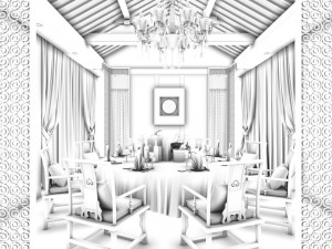 family - kitchen - restaurant 498 3D Model