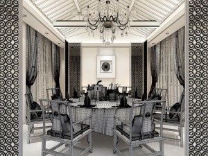 family - kitchen - restaurant 498 3D Model