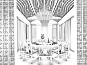 family - kitchen - restaurant 499 3D Model