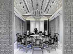 family - kitchen - restaurant 499 3D Model