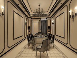 family - kitchen - restaurant 500 3D Model