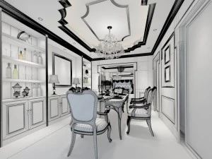 family - kitchen - restaurant 503 3D Model