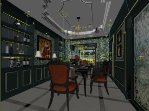 family - kitchen - restaurant 503 3D Model