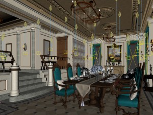 family - kitchen - restaurant 504 3D Model