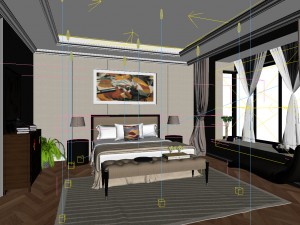 beautifully stylish and luxurious bedrooms 07 Model 3D