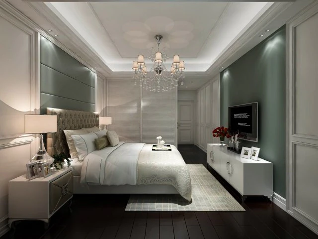 beautifully stylish and luxurious bedrooms 08 3D Model .c4d .max .obj .3ds .fbx .stl .blend 