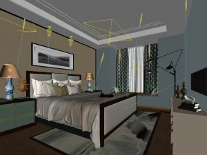 beautifully stylish and luxurious bedrooms 08 3D Model