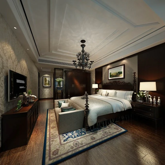 beautifully stylish and luxurious bedrooms 11 3D Model .c4d .max .obj .3ds .fbx .stl .blend 