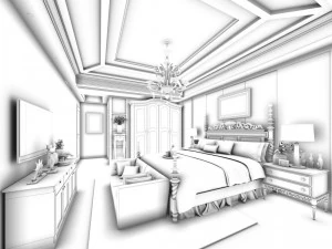 beautifully stylish and luxurious bedrooms 11 3D Model