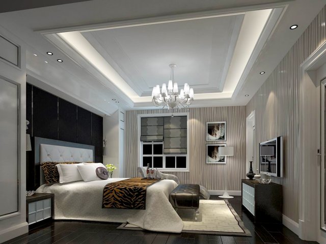 beautifully stylish and luxurious bedrooms 13 3Dモデル .c4d .max .obj .3ds .fbx .stl .blend 