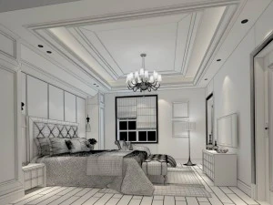 beautifully stylish and luxurious bedrooms 13 3D Model