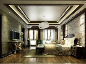 아름답고 세련되고 고급스러운 침실 15 3D 모델