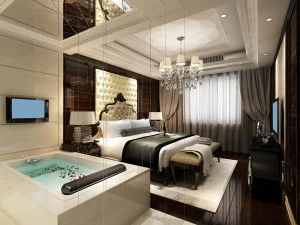 g&uuml;zel, şık ve l&uuml;ks yatak odaları 17 3D Model