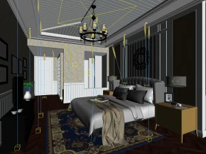 beautifully stylish and luxurious bedrooms 19 3D Model
