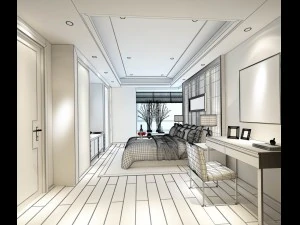beautifully stylish and luxurious bedrooms 23 3D Model