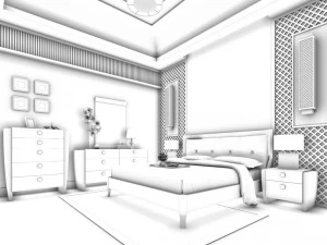 beautifully stylish and luxurious bedrooms 24 3D Model
