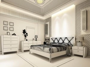 beautifully stylish and luxurious bedrooms 24 3D Model