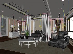 beautifully stylish and luxurious bedrooms 26 3D Model