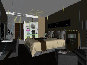 beautifully stylish and luxurious bedrooms 29 3D Model