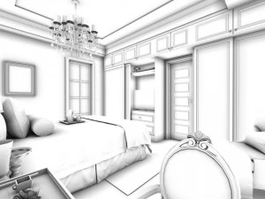 beautifully stylish and luxurious bedrooms 30 3D Model