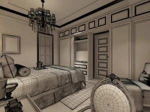 beautifully stylish and luxurious bedrooms 30 3D Model