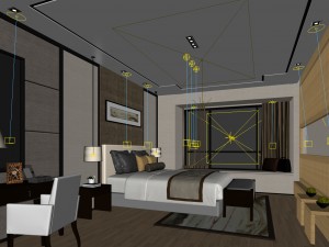 beautifully stylish and luxurious bedrooms 31 3D Model