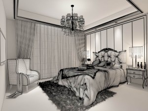 beautifully stylish and luxurious bedrooms 32 3D Model