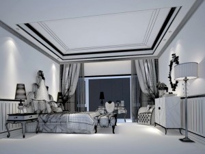 beautifully stylish and luxurious bedrooms 34 3D Model