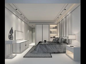 beautifully stylish and luxurious bedrooms 35 3D Model
