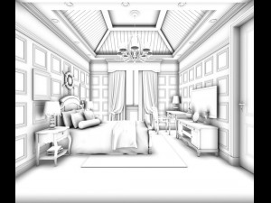 beautifully stylish and luxurious bedrooms 37 3D Model